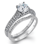 ZR1223 Wedding Set in 14k Gold with Diamonds