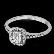 ZR1230 Engagement Ring in 14k Gold with Diamonds