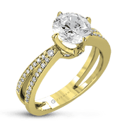 ZR1244 Engagement Ring in 14k Gold with Diamonds