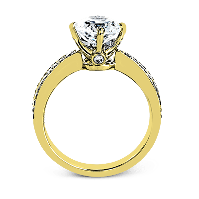 ZR1244 Engagement Ring in 14k Gold with Diamonds