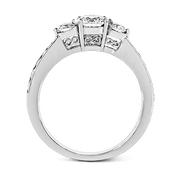 ZR126 Engagement Ring in 14k Gold with Diamonds