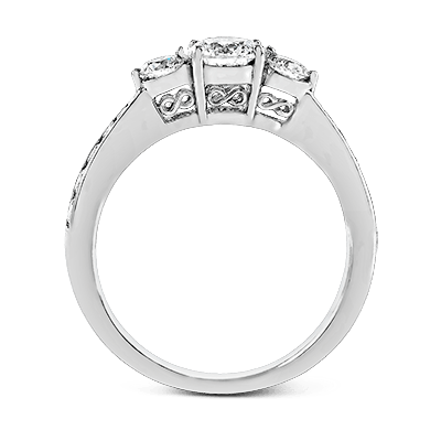 ZR126 Engagement Ring in 14k Gold with Diamonds