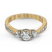 ZR126 Engagement Ring in 14k Gold with Diamonds