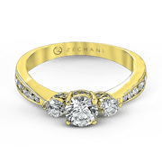ZR126 Engagement Ring in 14k Gold with Diamonds