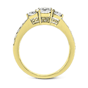 ZR126 Engagement Ring in 14k Gold with Diamonds