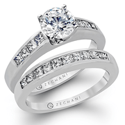 ZR135 Wedding Set in 14k Gold
