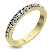 Bague anniversaire ZR13 en or 14 carats avec diamants