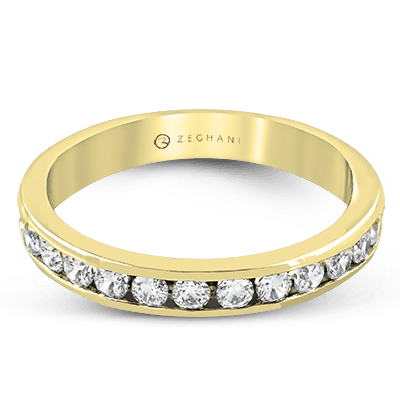 Bague anniversaire ZR13 en or 14 carats avec diamants