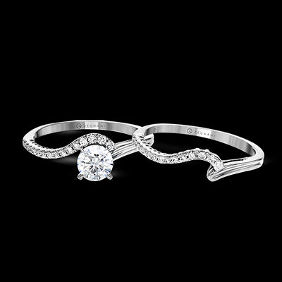 ZR1462 Wedding Set in 14k Gold with Diamonds