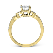 ZR1472 Engagement Ring in 14k Gold with Diamonds