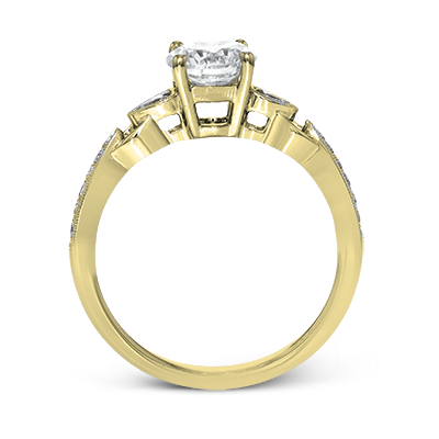 ZR1472 Engagement Ring in 14k Gold with Diamonds