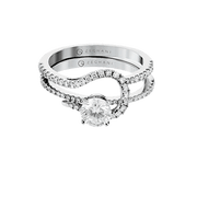 ZR1497 Wedding Set in 14k Gold with Diamonds