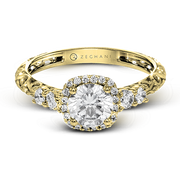 ZR1500 Engagement Ring in 14k Gold with Diamonds