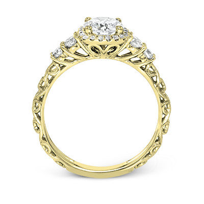 ZR1500 Engagement Ring in 14k Gold with Diamonds