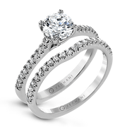 ZR1517 Wedding Set in 14k Gold with Diamonds