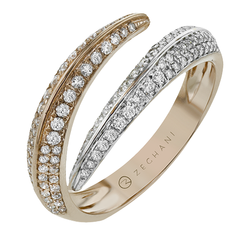 ZR1524 Right Hand Ring in 14k Gold with Diamonds