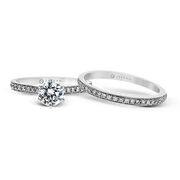 ZR1530 Wedding Set in 14k Gold with Diamonds