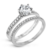 ZR1530 Wedding Set in 14k Gold with Diamonds