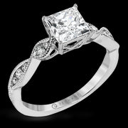 ZR1556 Engagement Ring in 14k Gold with Diamonds