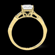 ZR1556 Engagement Ring in 14k Gold with Diamonds