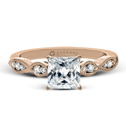 ZR1556 Engagement Ring in 14k Gold with Diamonds