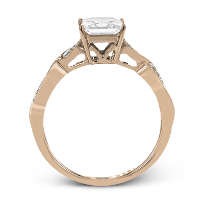 ZR1556 Engagement Ring in 14k Gold with Diamonds
