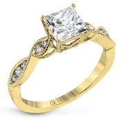ZR1556 Engagement Ring in 14k Gold with Diamonds