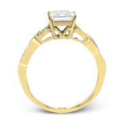 ZR1556 Engagement Ring in 14k Gold with Diamonds