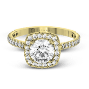 ZR1562 Engagement Ring in 14k Gold with Diamonds