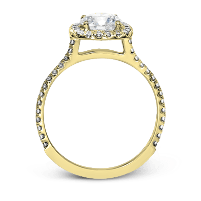 ZR1562 Engagement Ring in 14k Gold with Diamonds