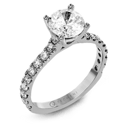 ZR1563 Engagement Ring in 14k Gold with Diamonds