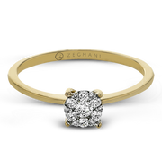 ZR1587 Engagement Ring in 14k Gold with Diamonds