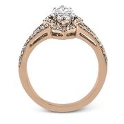 ZR1686 Engagement Ring in 14k Gold with Diamonds