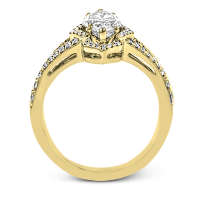 ZR1686 Engagement Ring in 14k Gold with Diamonds