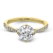 ZR1713 Engagement Ring in 14k Gold with Diamonds