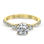 ZR1902 Engagement Ring in 14k Gold with Diamonds