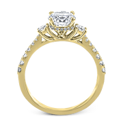 Bague de fiançailles ZR1902 en or 14 carats avec diamants