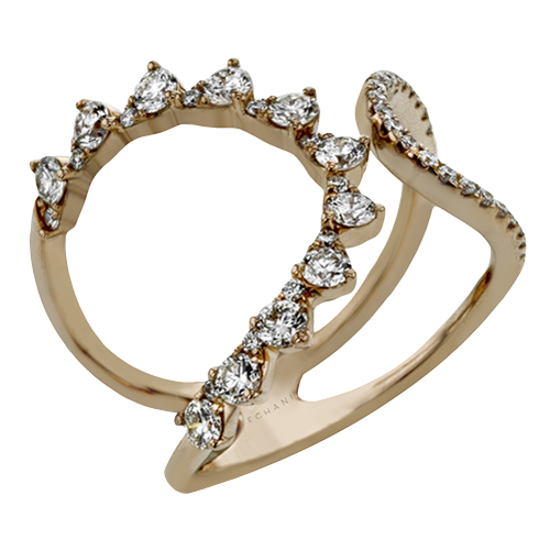 ZR2018 Right Hand Ring in 14k Gold with Diamonds