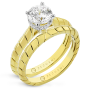 ZR2369 Wedding Set in 14k Gold with Diamonds