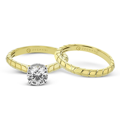 ZR2369 Wedding Set in 14k Gold with Diamonds