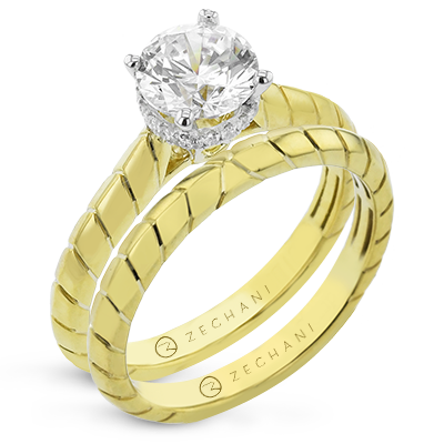 ZR2369 Wedding Set in 14k Gold with Diamonds