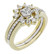 ZR2451 Wedding Set in 14k Gold with Diamonds