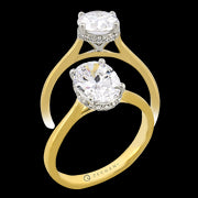ZR2494-OV Engagement Ring in 14k Gold with Diamonds