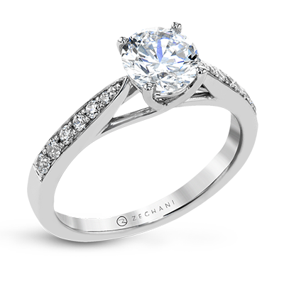 Ensemble de mariage ZR24PVER en or 14 carats avec diamants