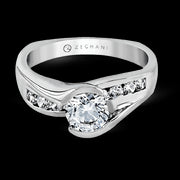 ZR320 Engagement Ring in 14k Gold with Diamonds