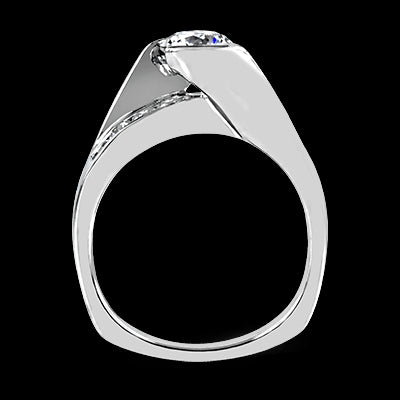 ZR320 Engagement Ring in 14k Gold with Diamonds