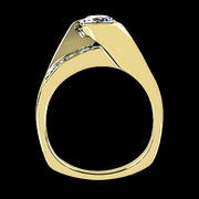 ZR320 Engagement Ring in 14k Gold with Diamonds