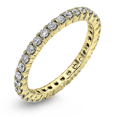 Bague d'anniversaire ZR37 en or 14 carats avec diamants