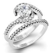 ZR407 Wedding Set in 14k Gold with Diamonds