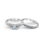 ZR415 Wedding Set in 14k Gold with Diamonds